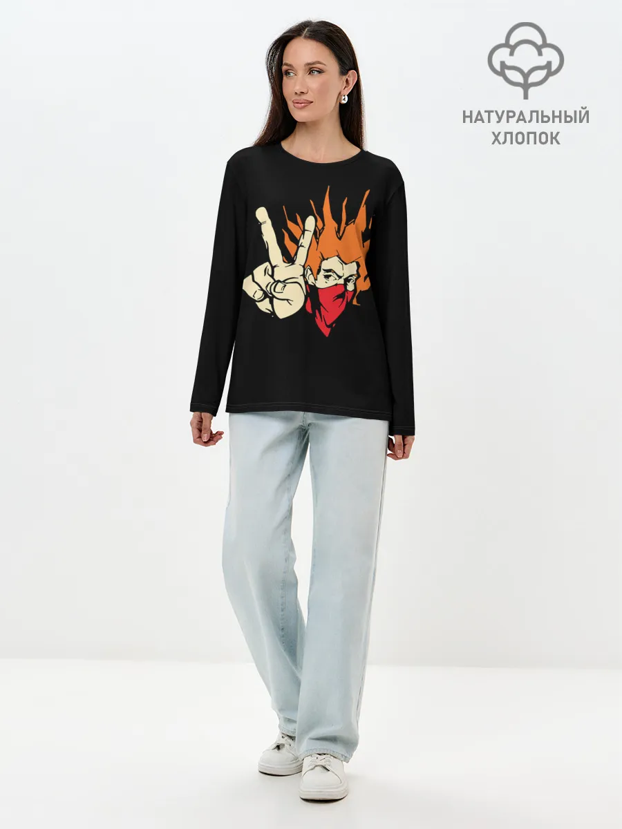 Лонгслив женский. Хлопок / Elysium / Элизиум