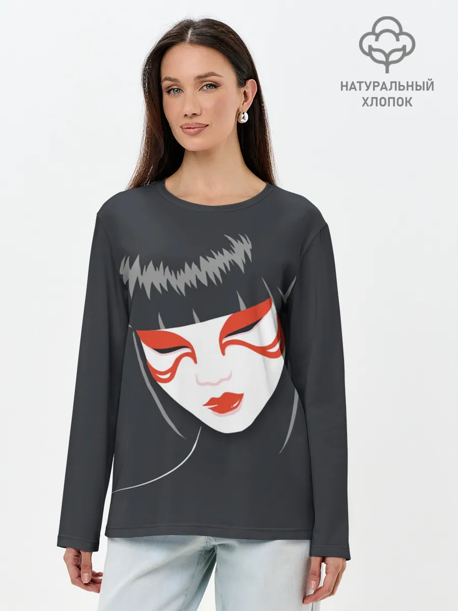 Лонгслив женский. Хлопок / Японка