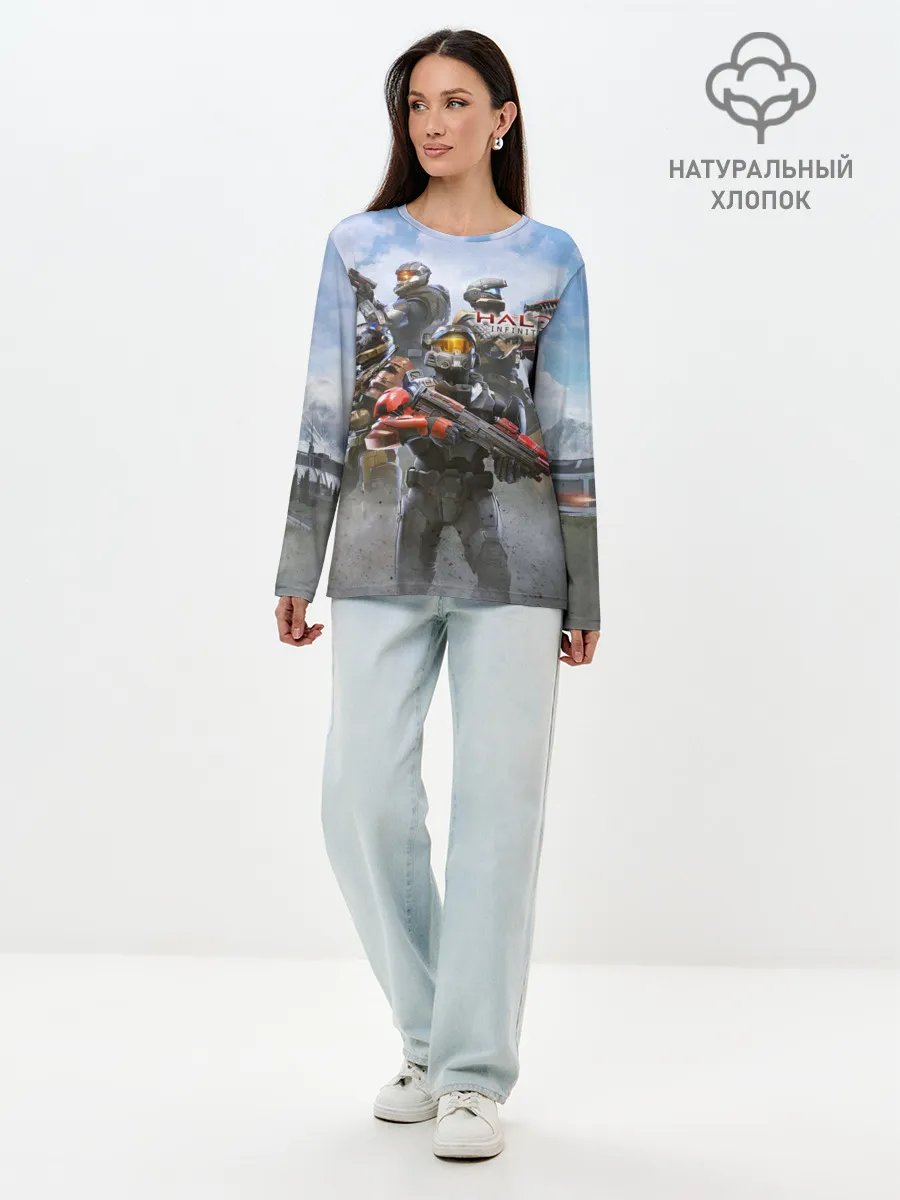 Лонгслив женский. Хлопок / Halo Infinite