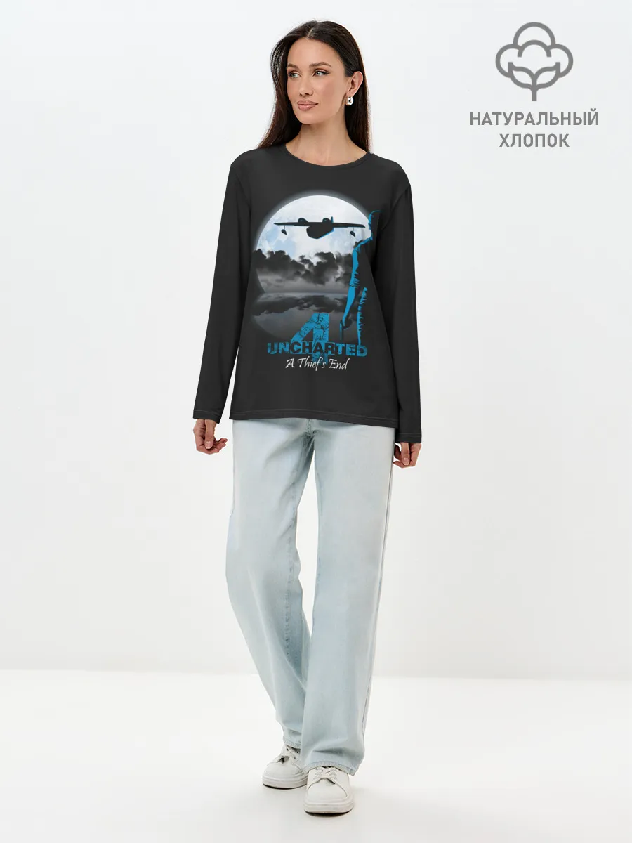 Лонгслив женский. Хлопок / Анчартед 4