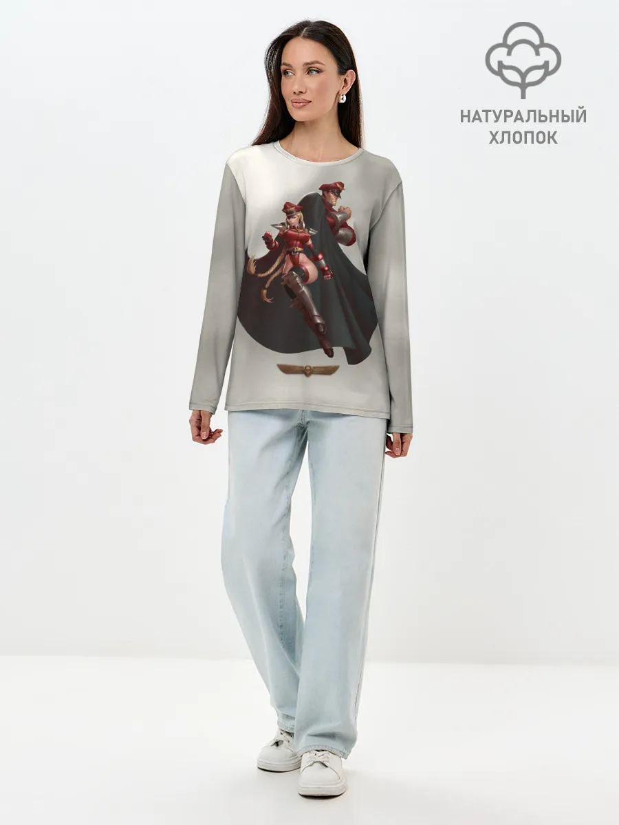 Лонгслив женский. Хлопок / Team Bison