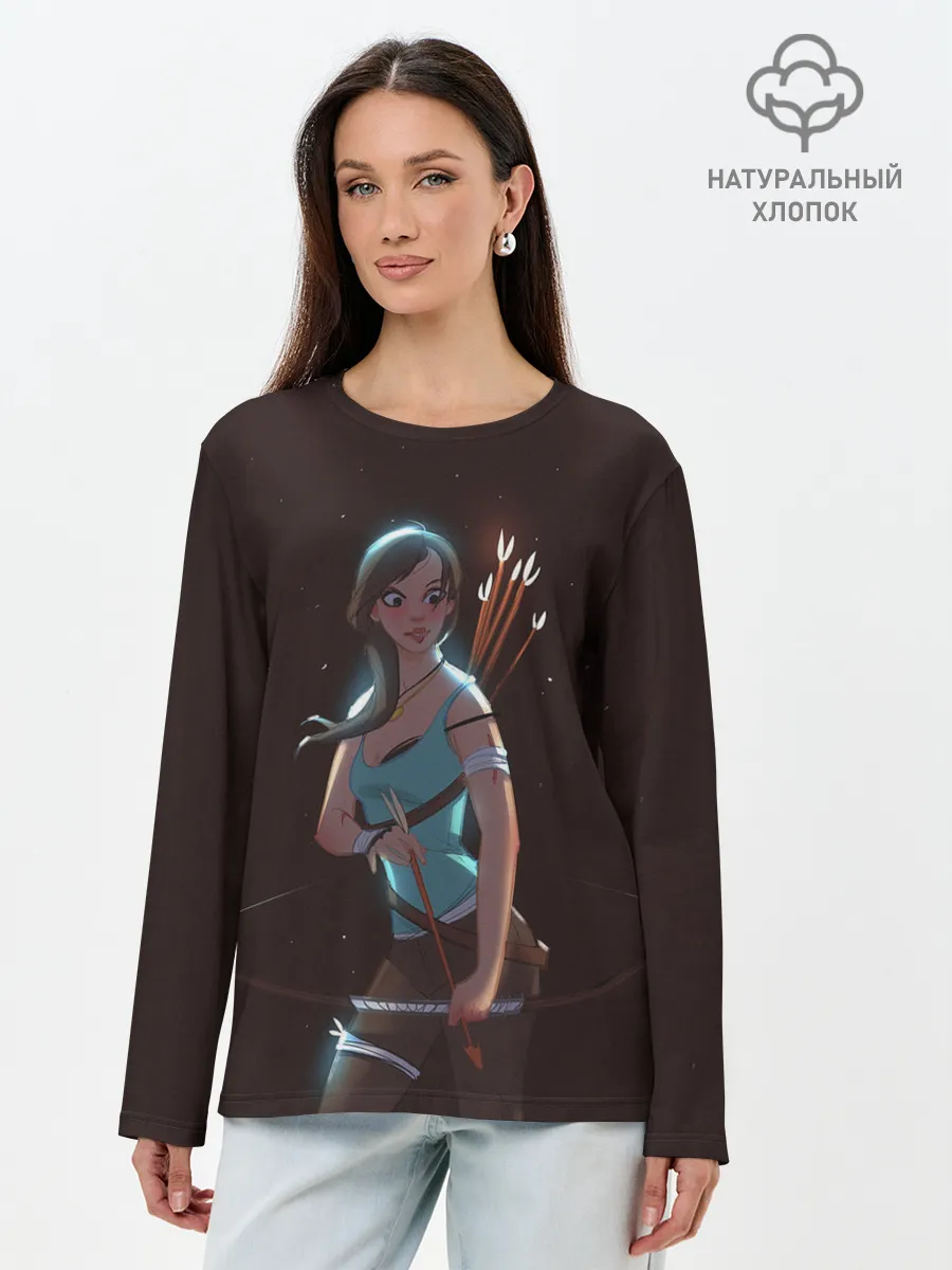 Лонгслив женский. Хлопок / Sweet Lara