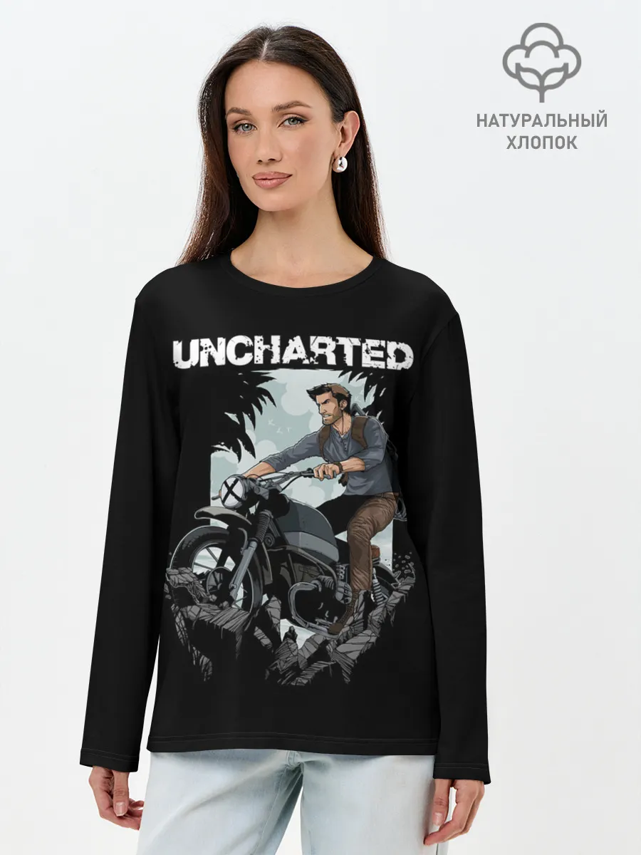 Лонгслив женский. Хлопок / Дерзкий Нейтан