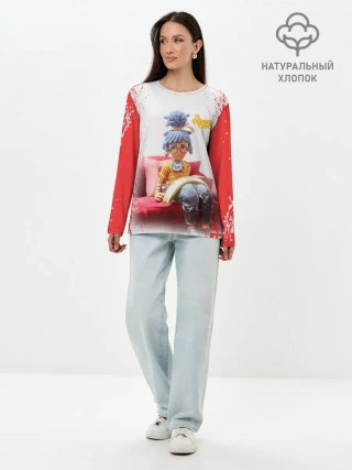 Лонгслив женский. Хлопок / It takes two | Hazelight Studios