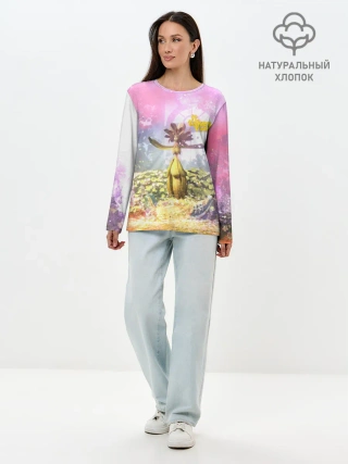 Лонгслив женский. Хлопок / It takes two | Радость