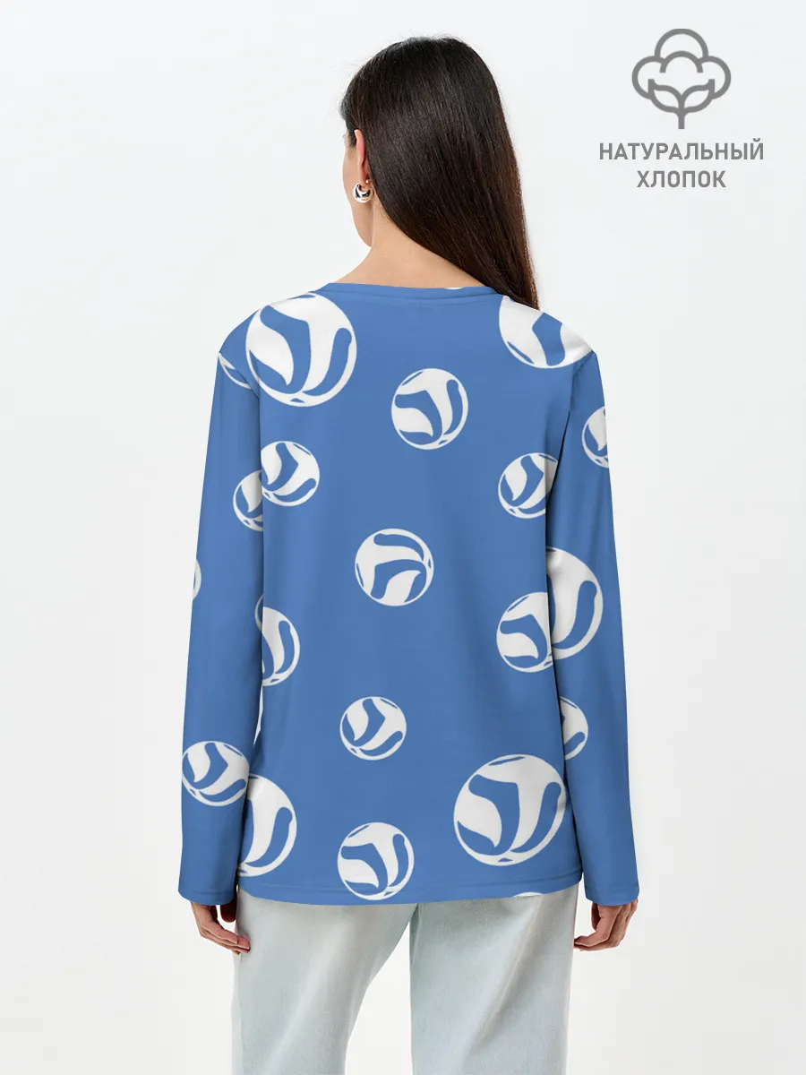 Лонгслив женский. Хлопок / Шоё Хината на стиле Haikyuu!!