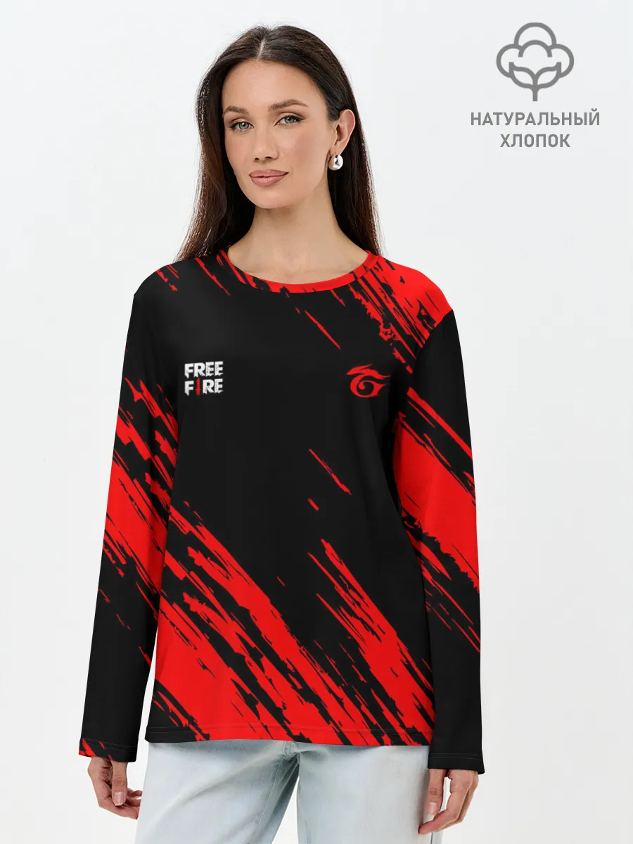 Лонгслив женский. Хлопок / FF | GARENA