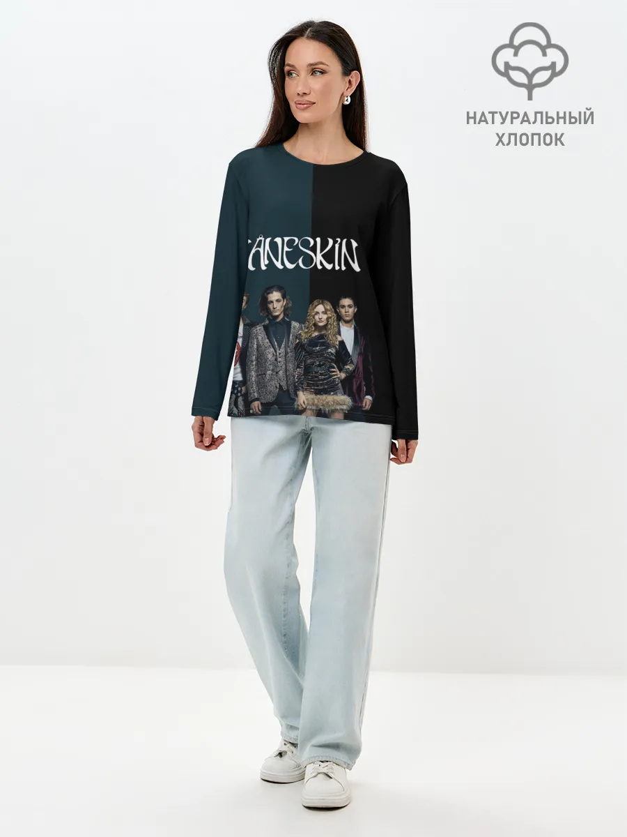 Лонгслив женский. Хлопок / Maneskin. New heroes