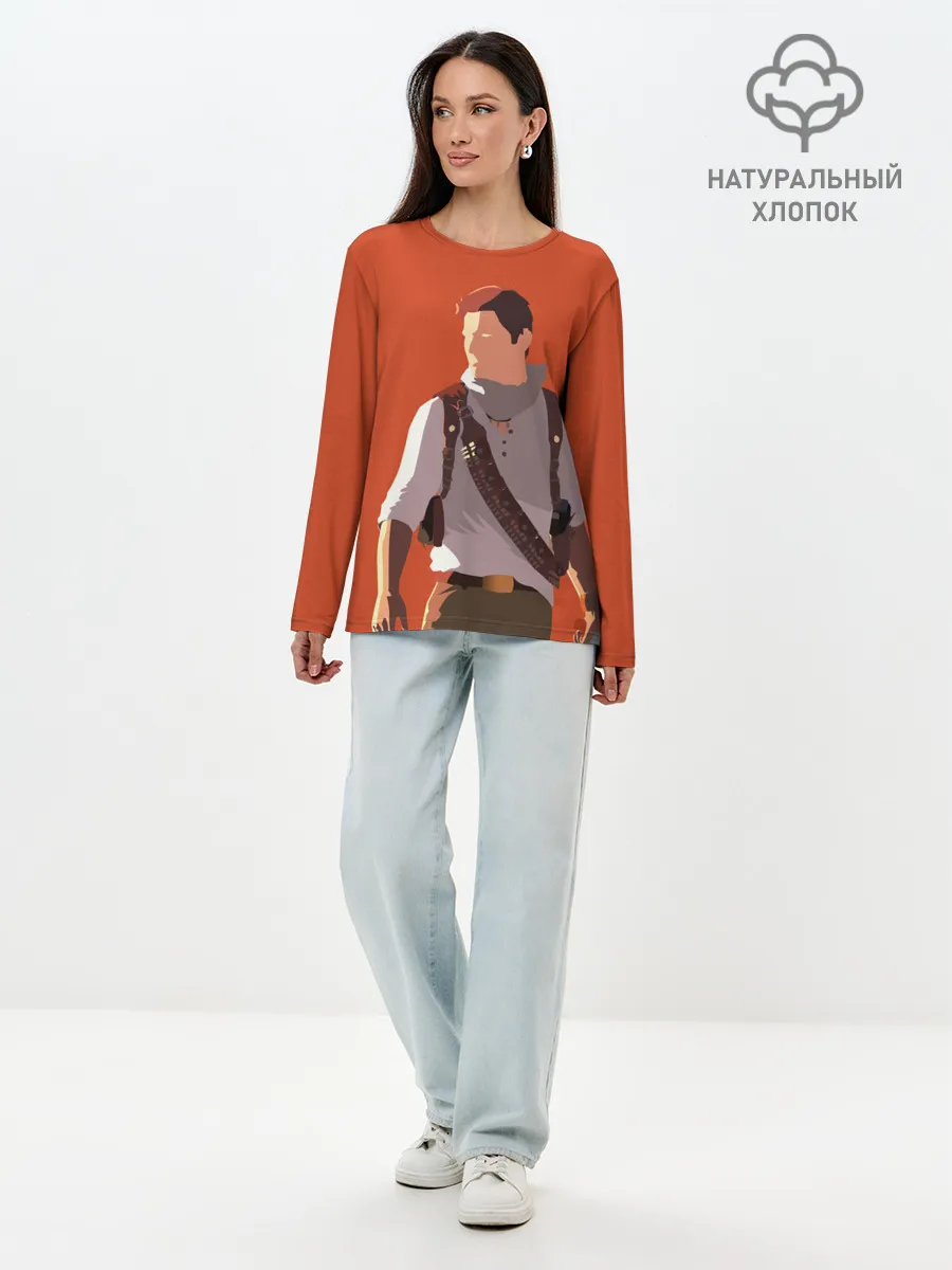 Лонгслив женский. Хлопок / Нейтан Морган