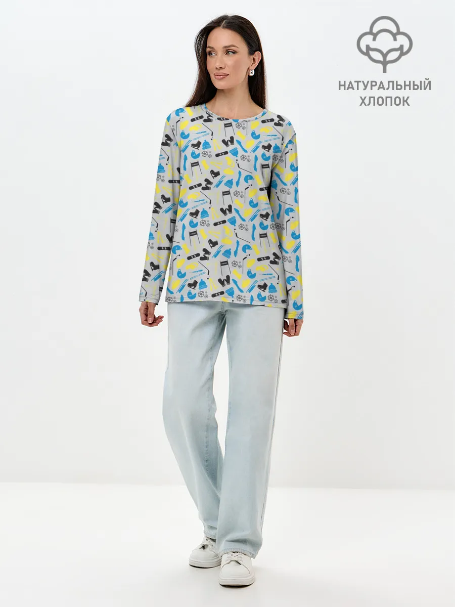 Лонгслив женский. Хлопок / WINTER SPORTS