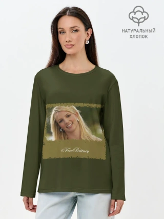 Лонгслив женский. Хлопок / Free Britney