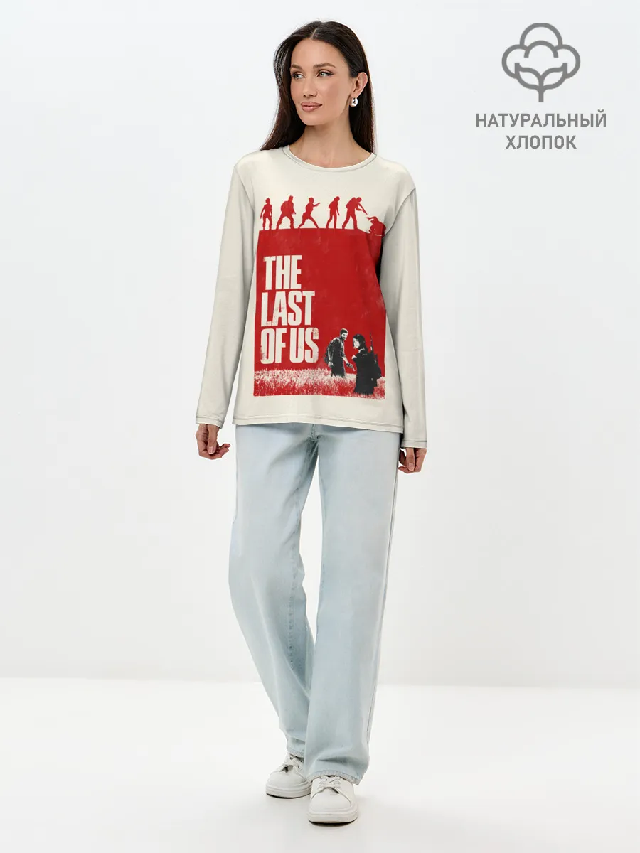 Лонгслив женский. Хлопок / Джоэл и Элли в поле