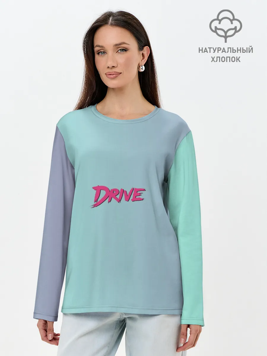 Лонгслив женский. Хлопок / В стиле Drive