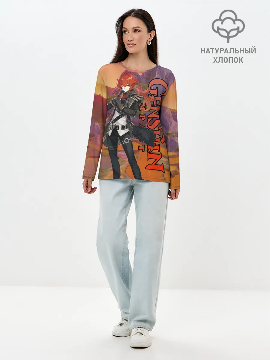 Лонгслив женский. Хлопок / DILUC