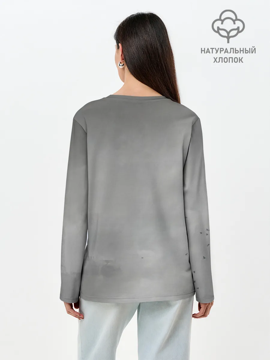 Лонгслив женский. Хлопок / STALKER 2 Gray