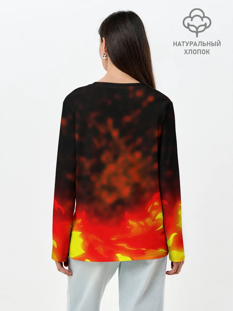 Лонгслив женский. Хлопок / Кёджуро Ренгоку