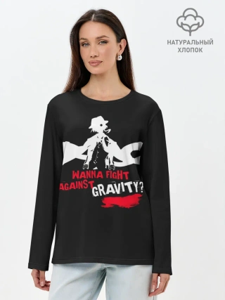 Лонгслив женский. Хлопок / Чуя Накахара бродячие псы