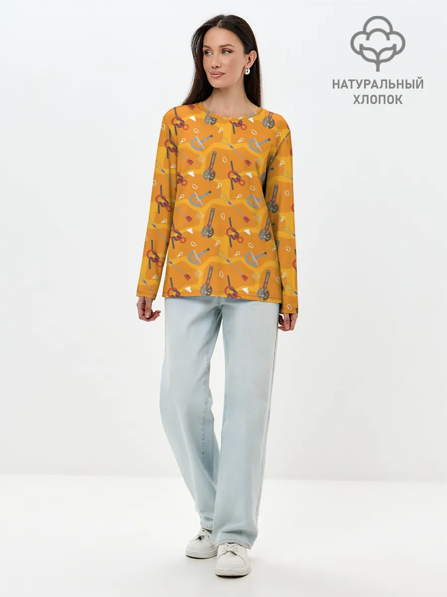 Лонгслив женский. Хлопок / Снаряжение Альпиниста