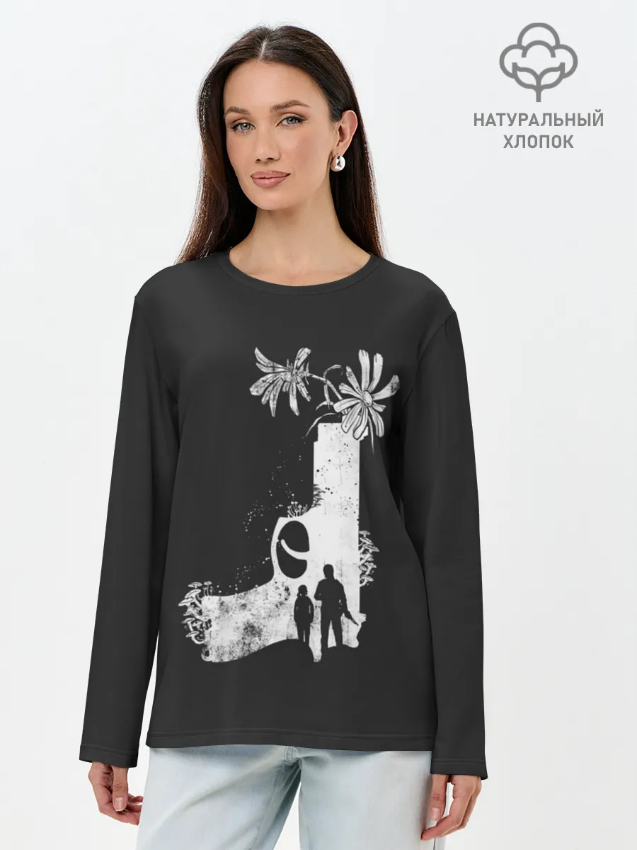 Лонгслив женский. Хлопок / Survivors with gun