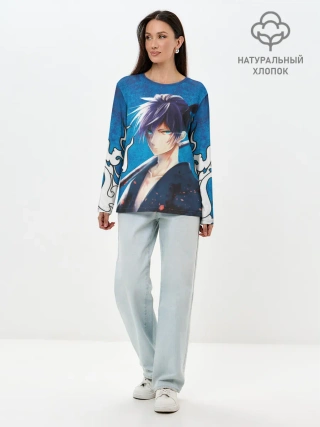 Лонгслив женский. Хлопок / Бездомый Бог Ятогами