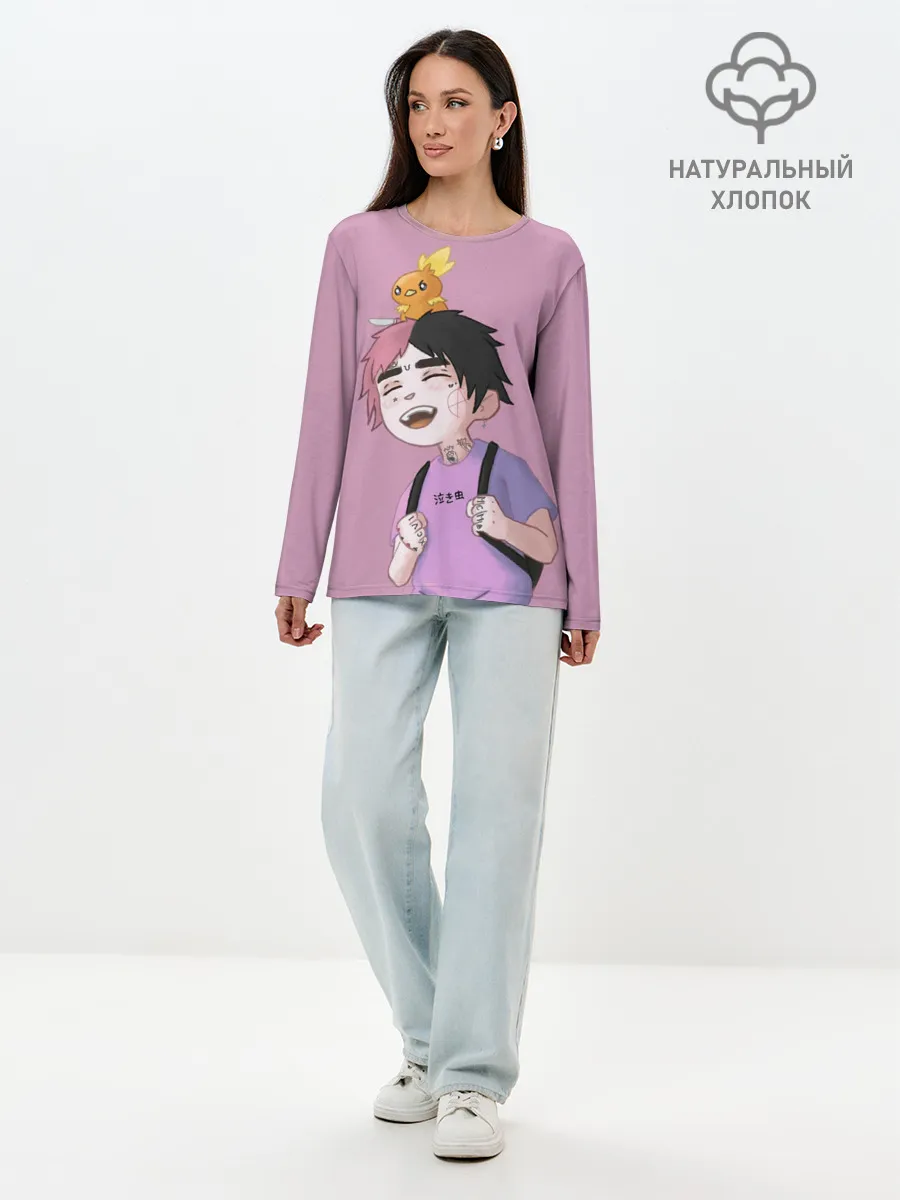 Лонгслив женский. Хлопок / Young Lil Peep