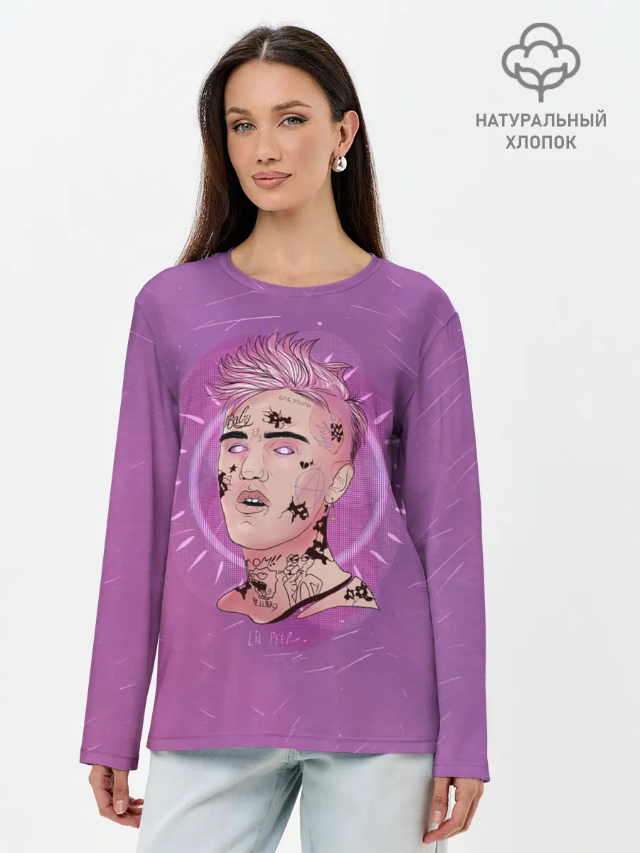 Лонгслив женский. Хлопок / Purpule Peep