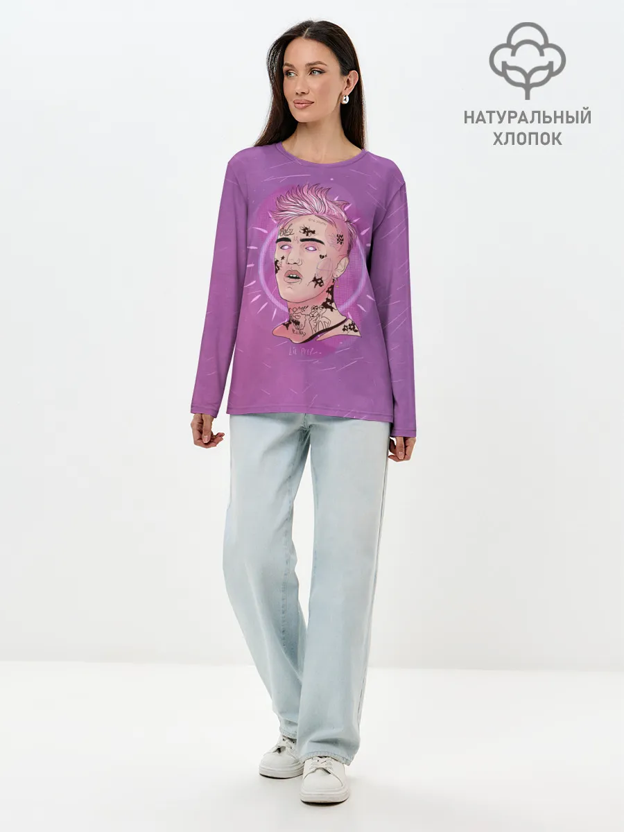 Лонгслив женский. Хлопок / Purpule Peep
