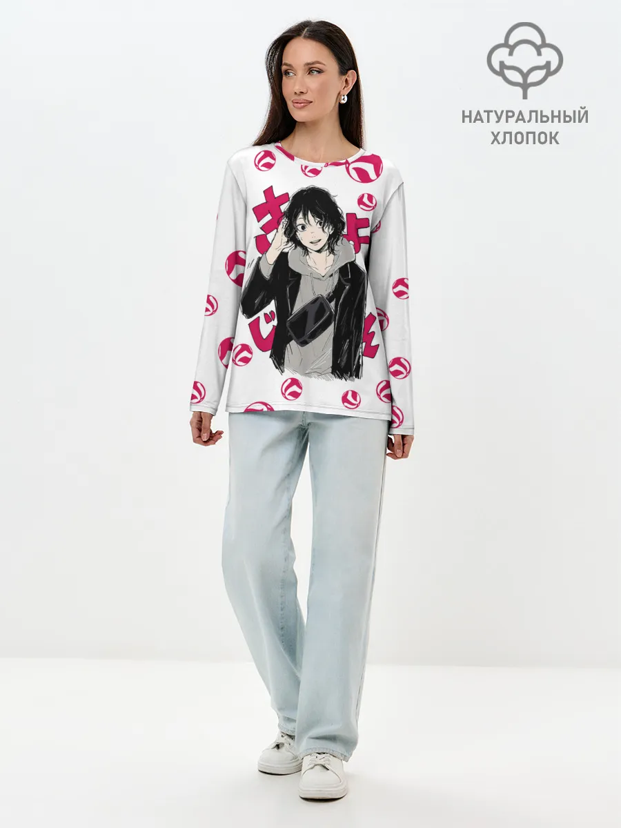 Лонгслив женский. Хлопок / Удай Тенма | Haikyu!!