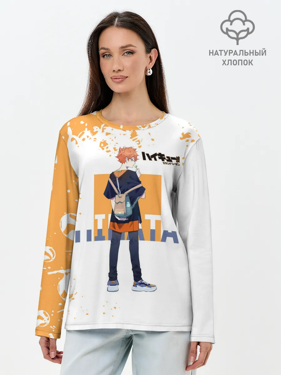 Лонгслив женский. Хлопок / Кей Цукишима | Haikyuu!!