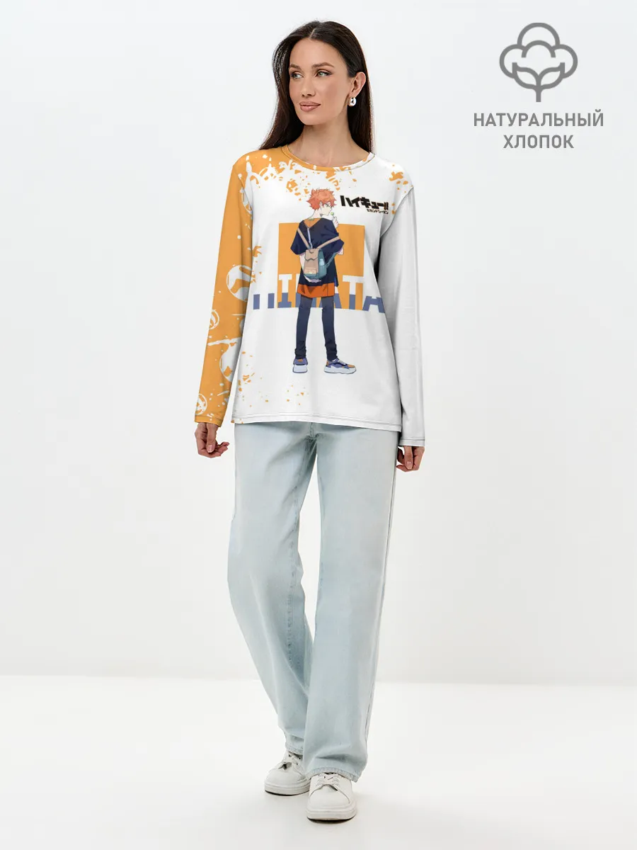 Лонгслив женский. Хлопок / Кей Цукишима | Haikyuu!!
