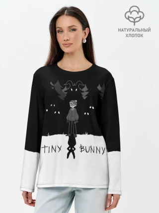 Лонгслив женский. Хлопок / Tiny Bunny ужасы