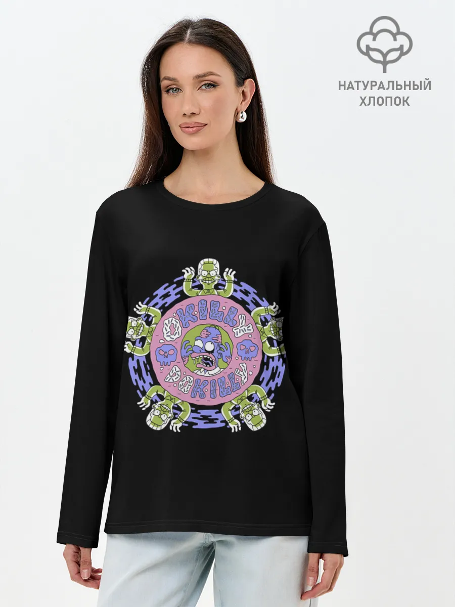 Лонгслив женский. Хлопок / Фландерс