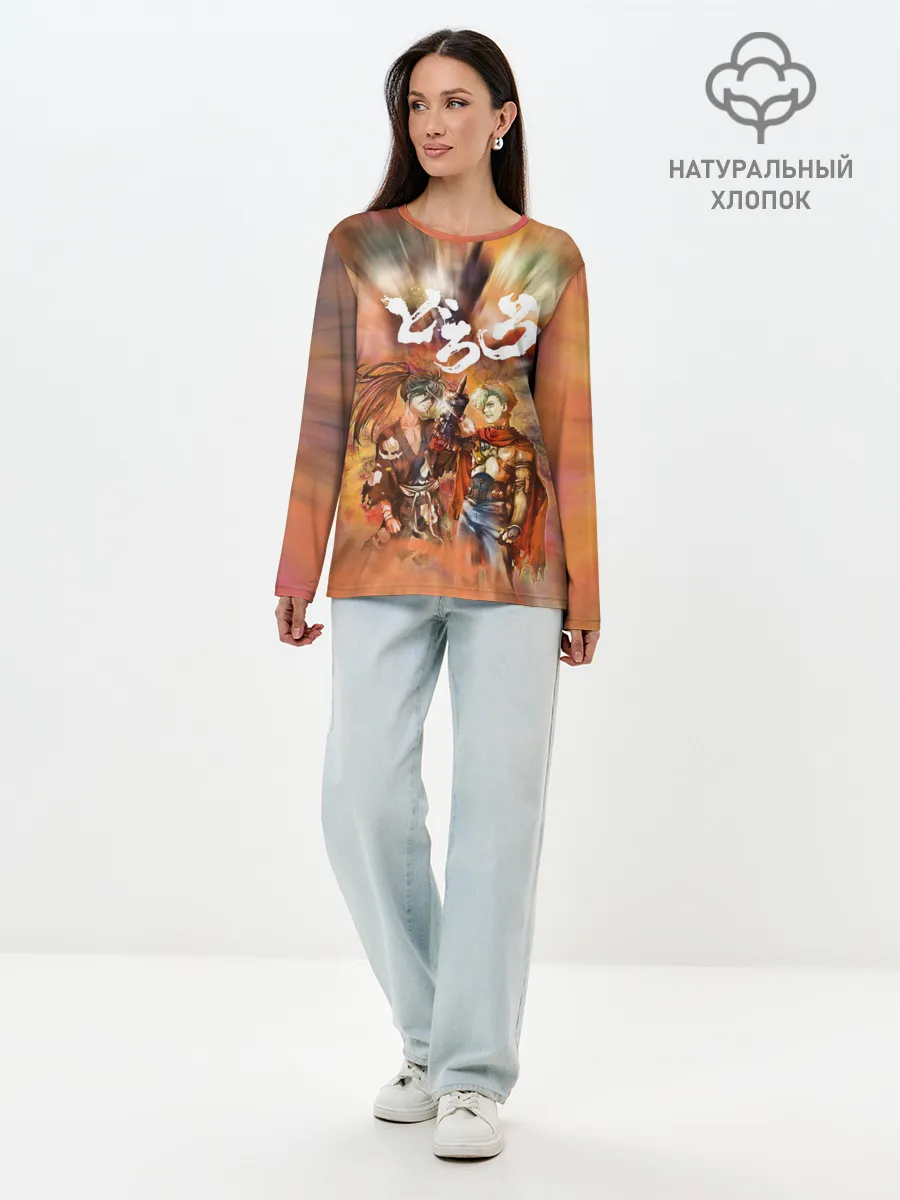 Лонгслив женский. Хлопок / Хяккимару | Hyakkimaru