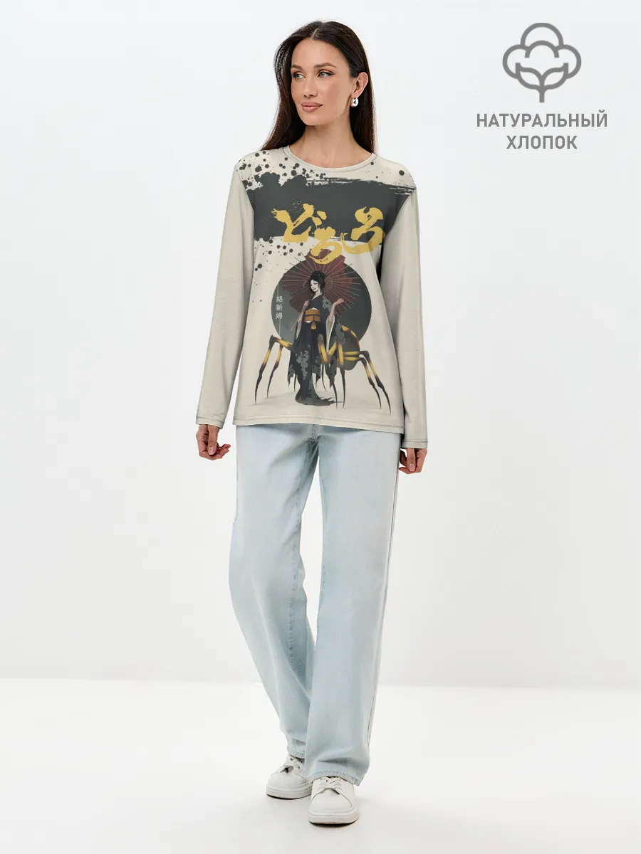 Лонгслив женский. Хлопок / Dororo | Jorogumo