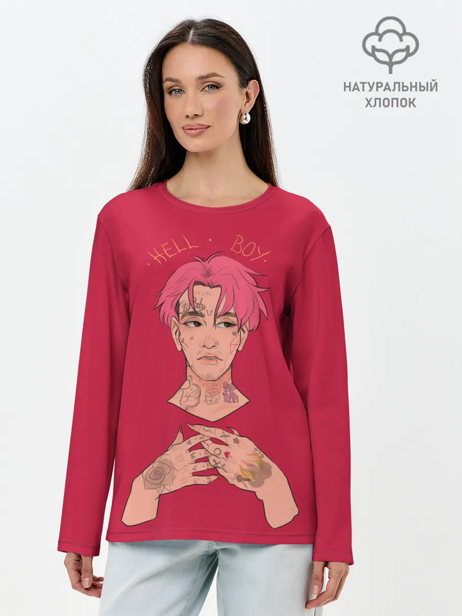 Лонгслив женский. Хлопок / Hell Boy