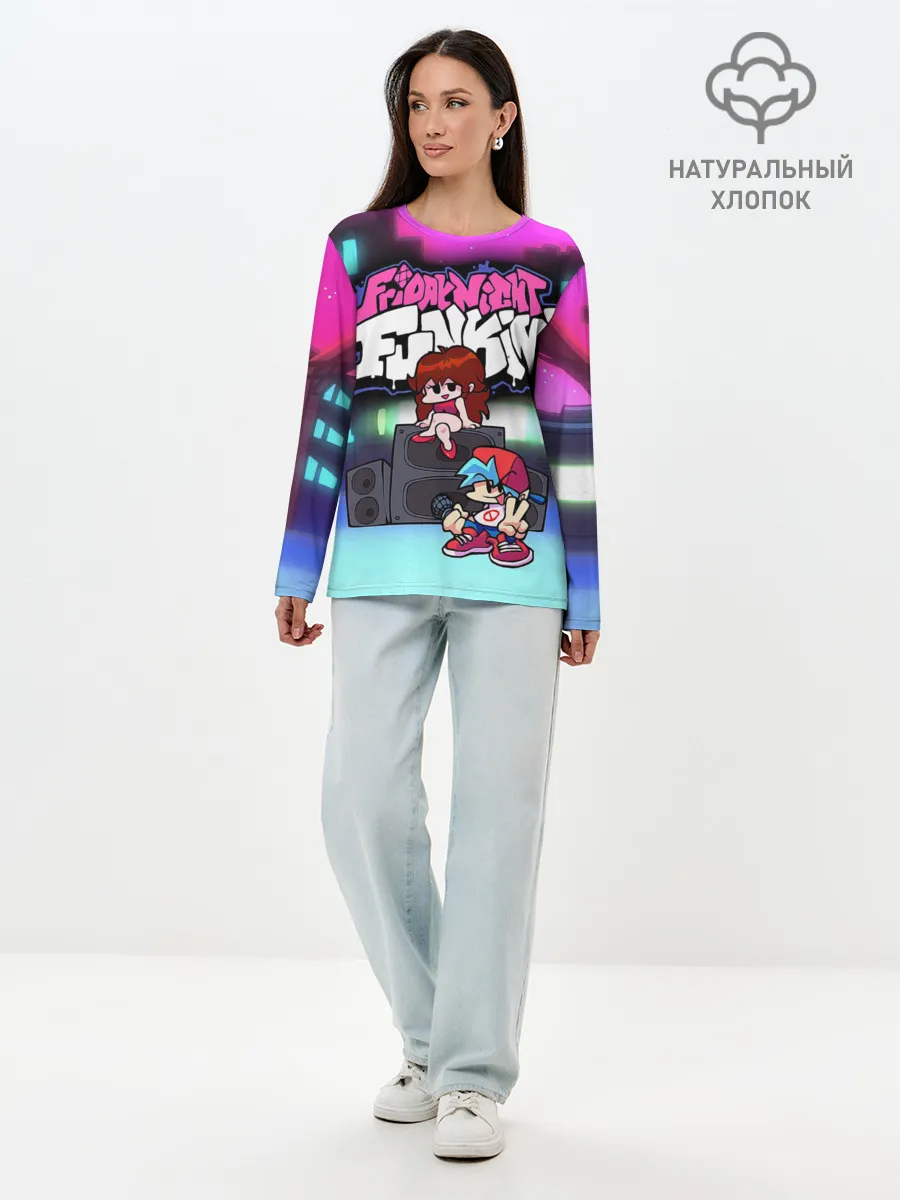 Лонгслив женский. Хлопок / Friday Night Funkin