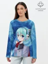 Лонгслив женский. Хлопок / Мику Хацунэ