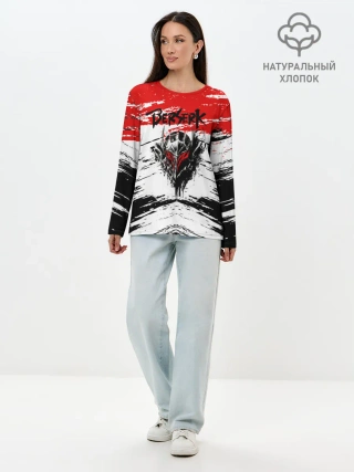 Лонгслив женский. Хлопок / Броня Берсерка.
