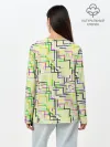 Лонгслив женский. Хлопок / Geometric Color
