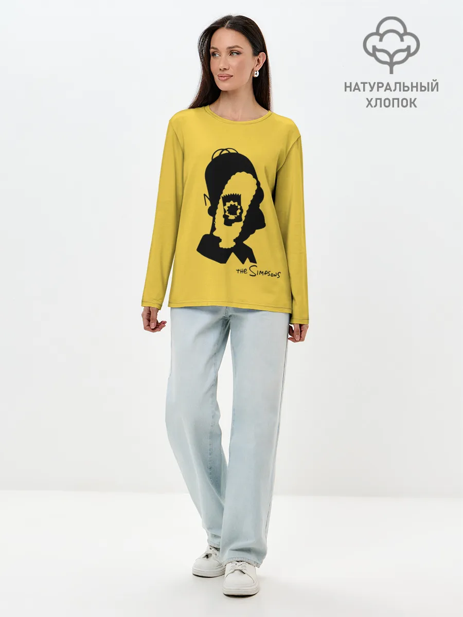 Лонгслив женский. Хлопок / Simpsons family