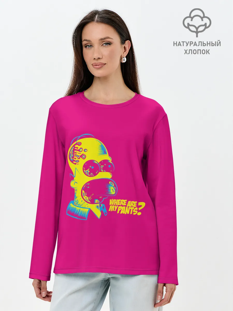 Лонгслив женский. Хлопок / Acid Gomer