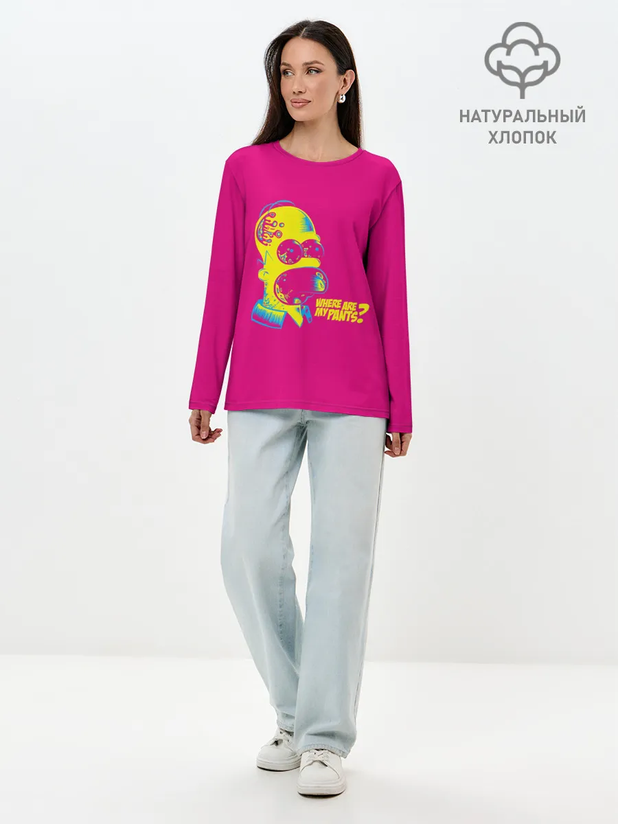 Лонгслив женский. Хлопок / Acid Gomer