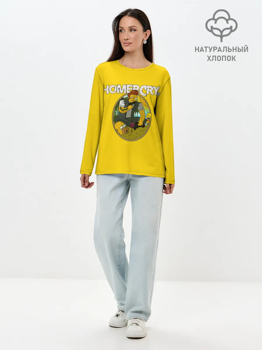 Лонгслив женский. Хлопок / Homer Cry