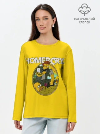 Лонгслив женский. Хлопок / Homer Cry