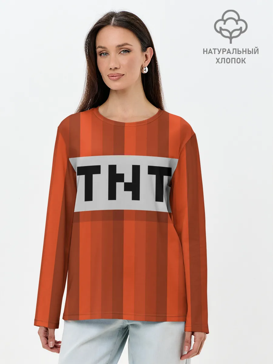 Лонгслив женский. Хлопок / TNT