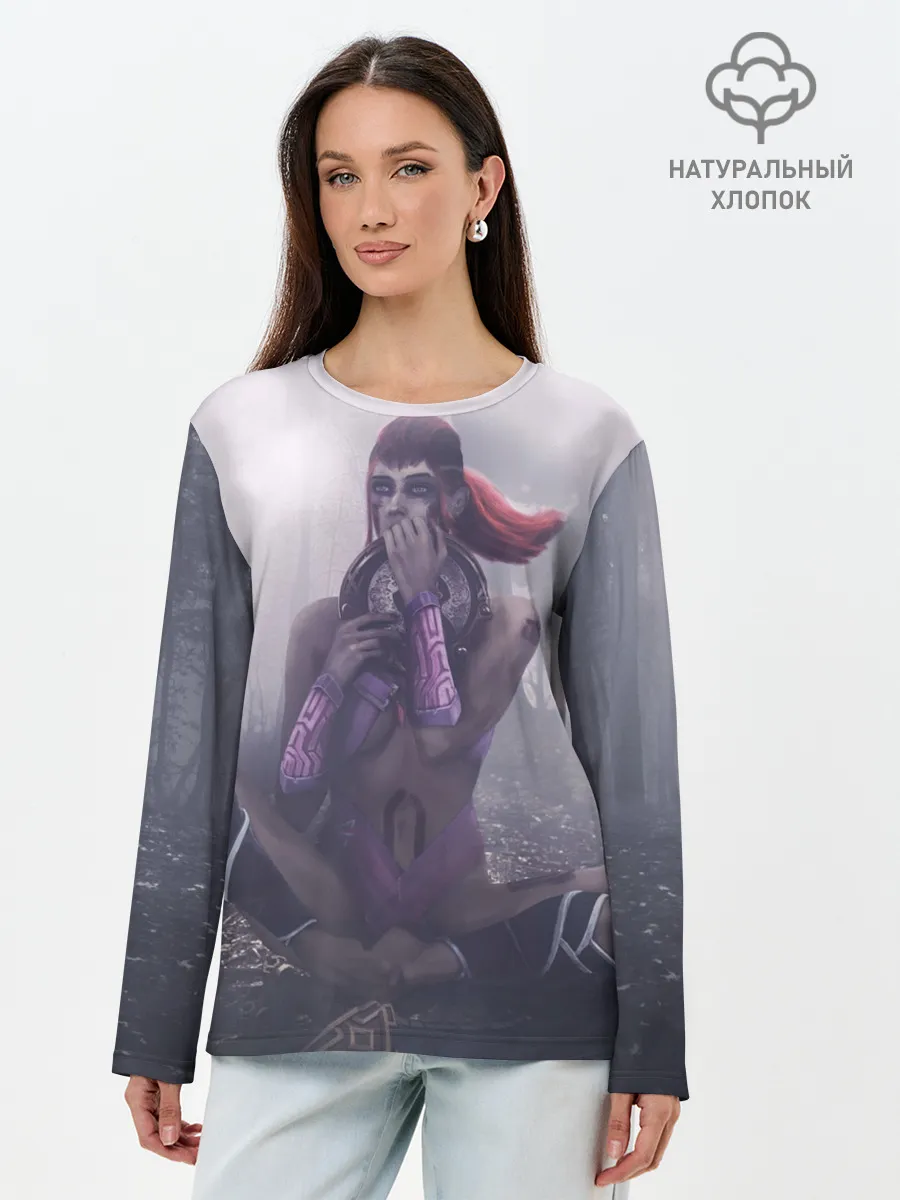 Лонгслив женский. Хлопок / Wei. The first Aegis | Dota 2