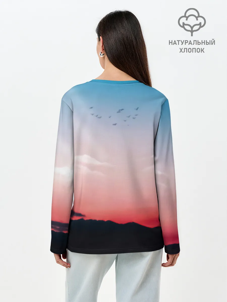 Лонгслив женский. Хлопок / Ророноа Зоро эпичный One Piece