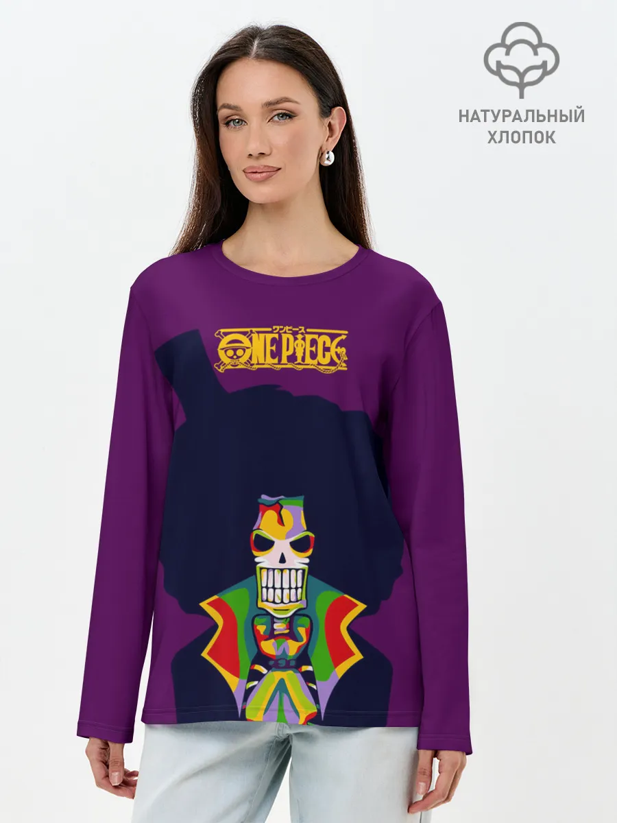 Лонгслив женский. Хлопок / Соул Кинг Брук | One Piece