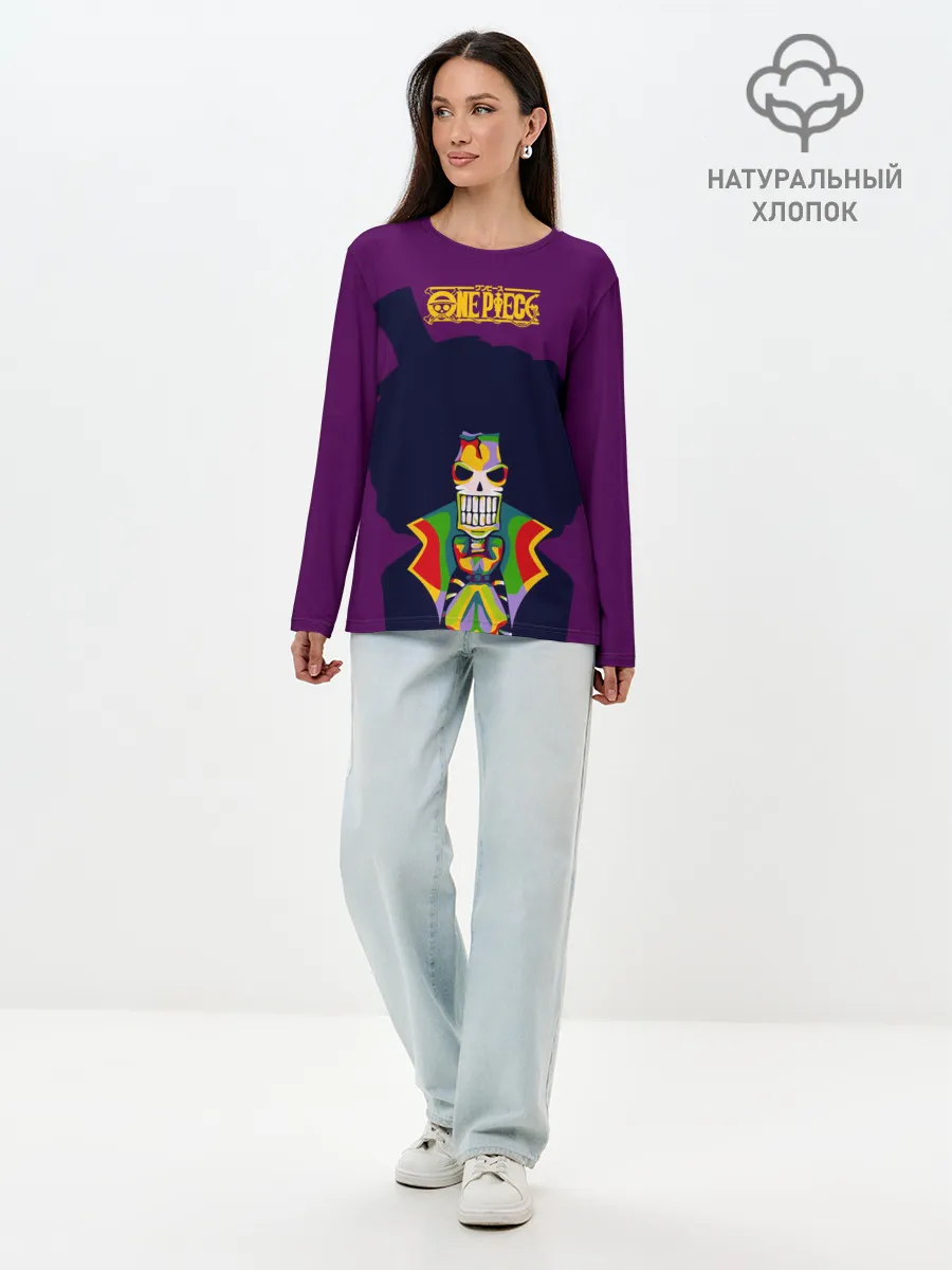 Лонгслив женский. Хлопок / Соул Кинг Брук | One Piece
