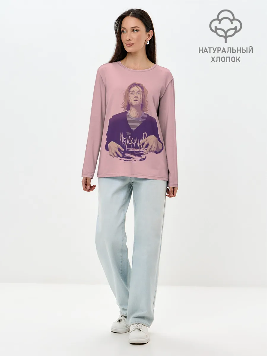 Лонгслив женский. Хлопок / Курт Невермайнд